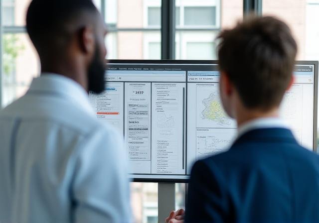 Consultants collaborating in Johannesburg office