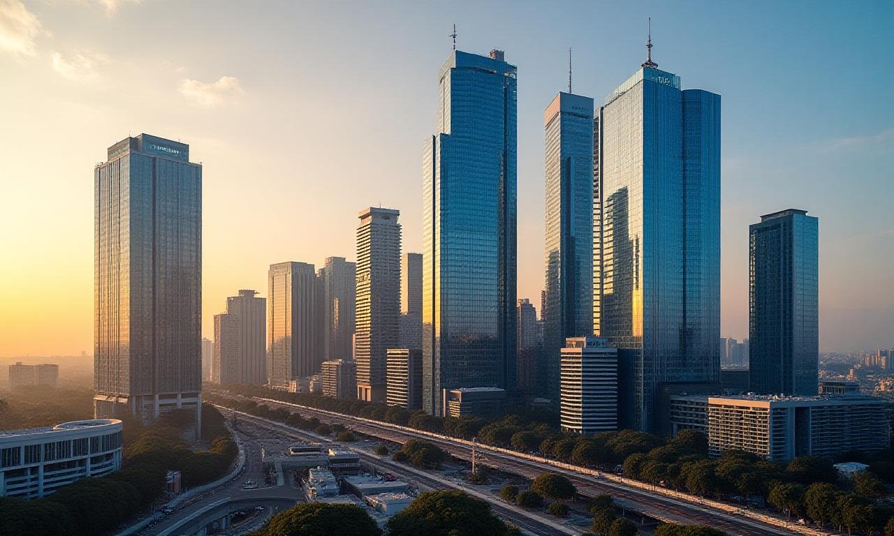 Johannesburg Business District Skyline